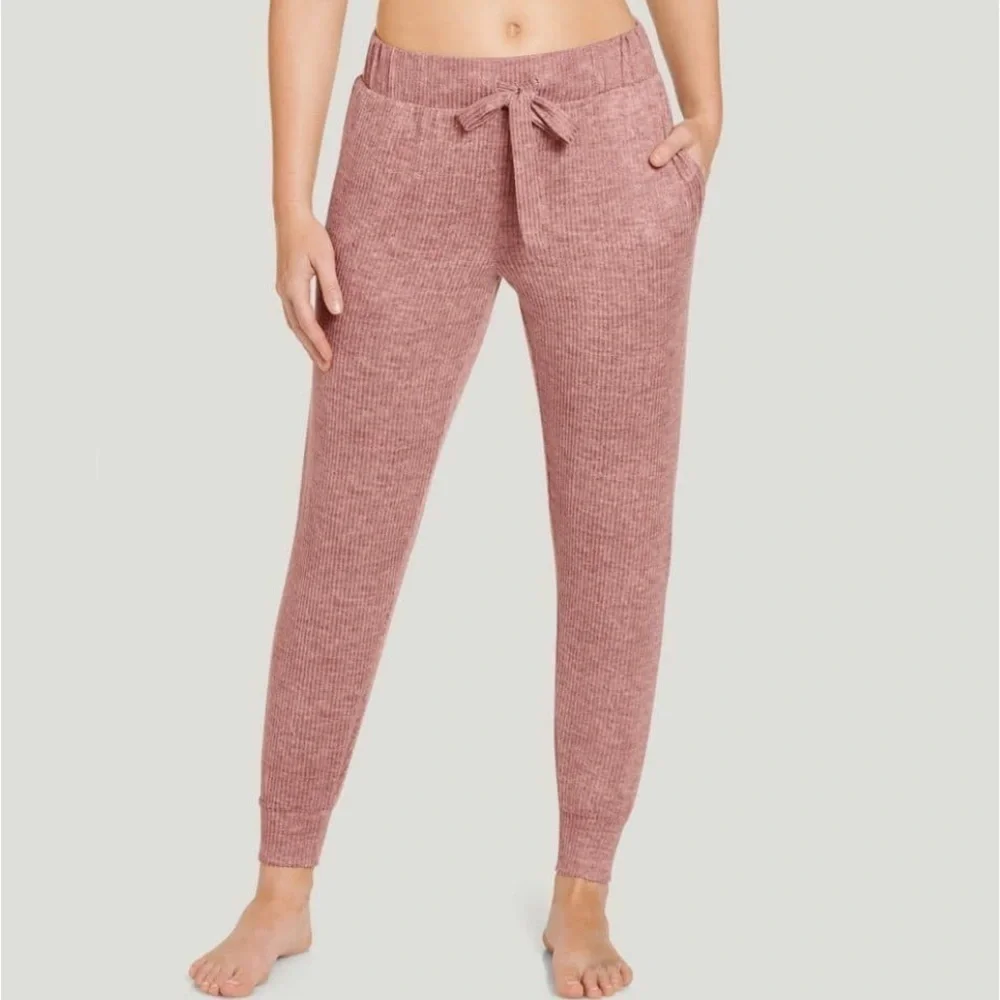 NWT Jockey Luxe Lounge Brushed Ribbed Jogger Pants